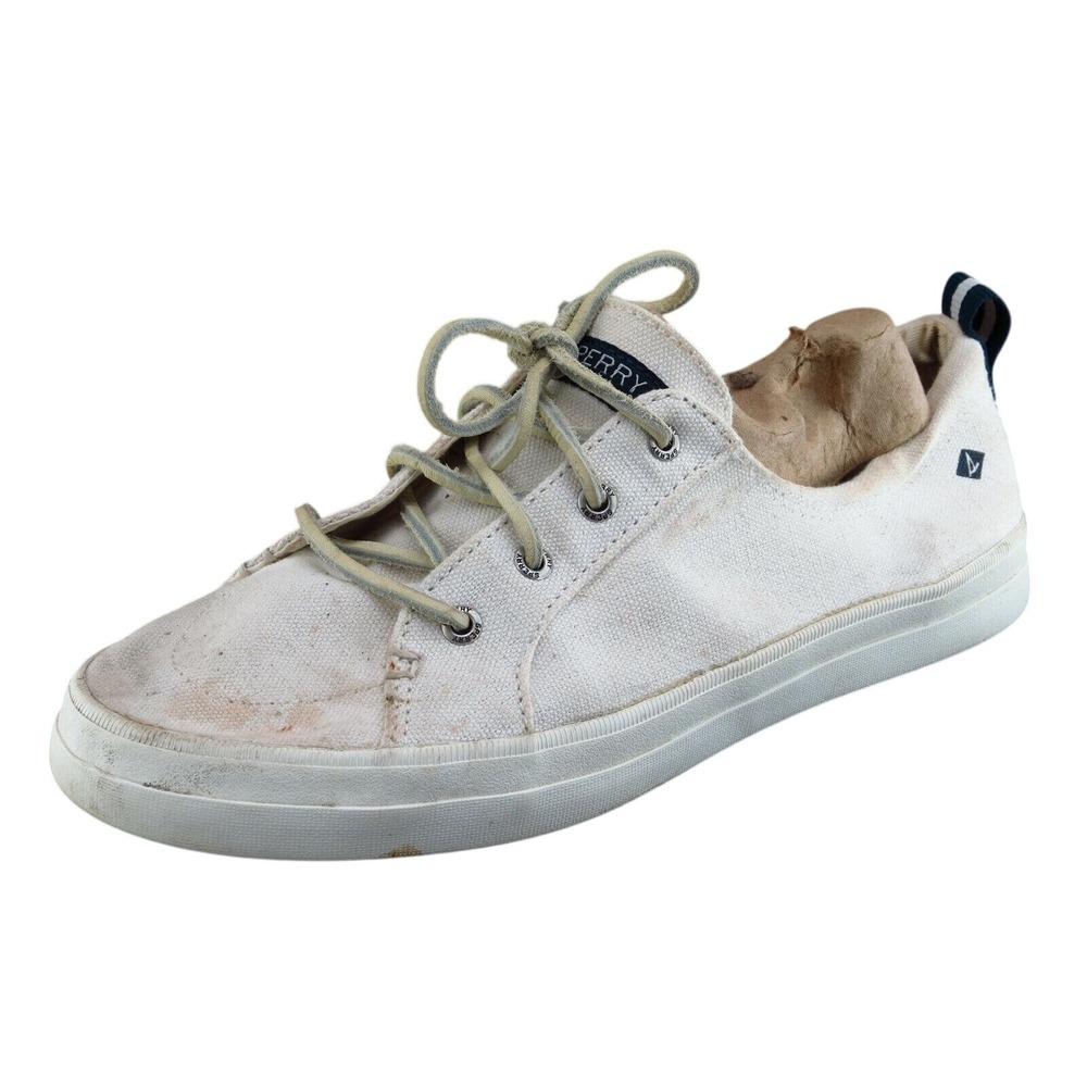 Sperry Top Sider Size 10 M White Fashion sneakers Shoes Fabric Women